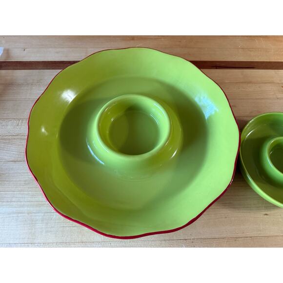 Tastefully Simple 14" & 7" Salsa Chip Dip Bowls - Picture 8 of 8